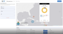 Screenshots of the China-CARICOM portal