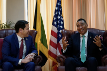 US Secretary of State Marco Rubio and Jamaican Prime Minister Andrew Holness 