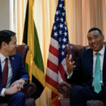 US Secretary of State Marco Rubio and Jamaican Prime Minister Andrew Holness 
